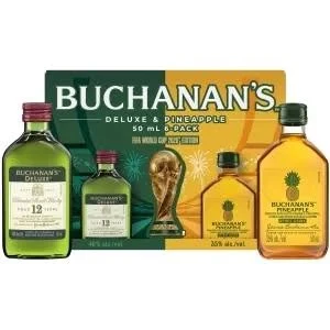 Buchanan FIFA 12 Yr and Pineapple Variety Pack Scotch Whisky 6 x 50 ml - Image 2