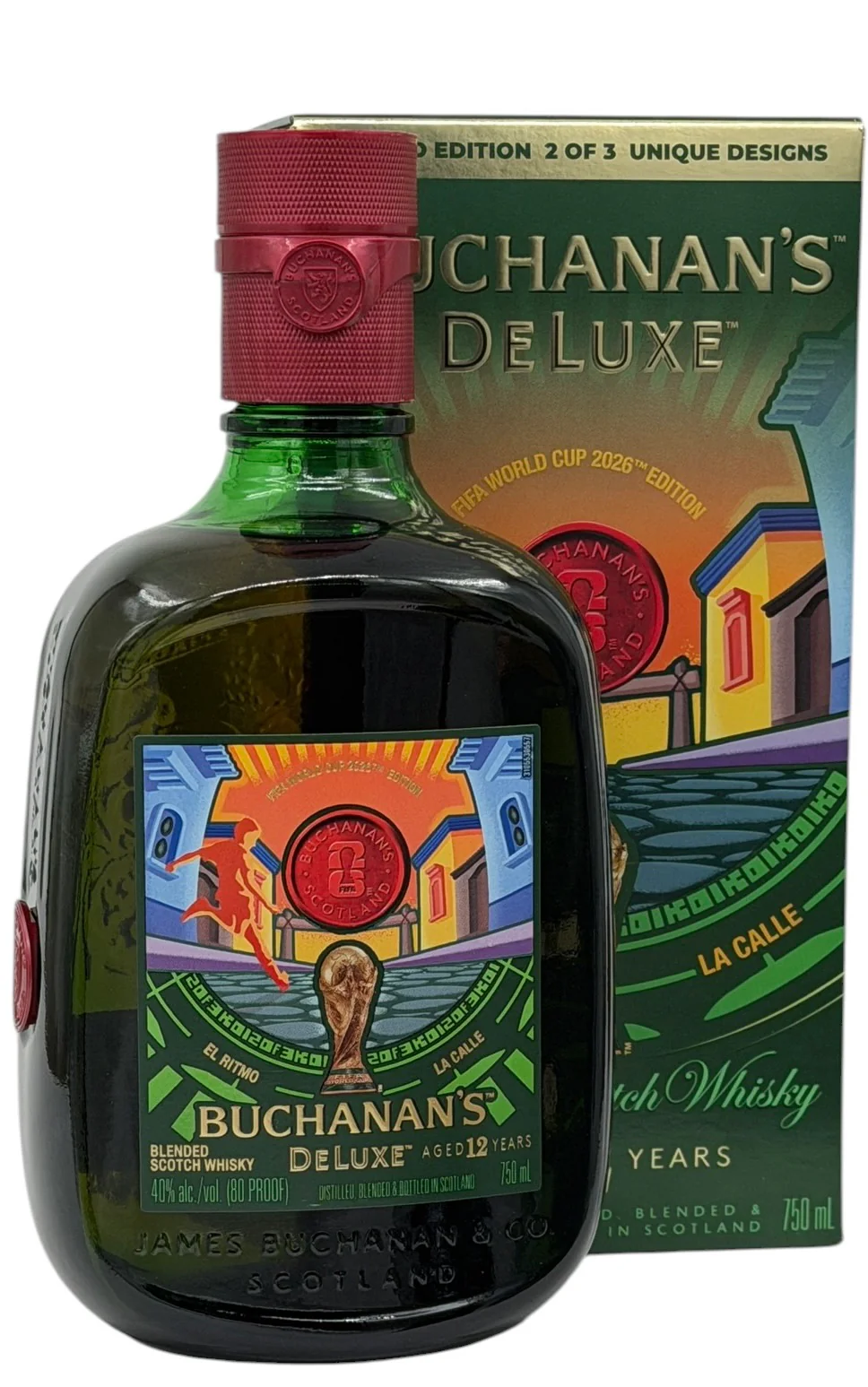 Buchanan 12 Yr FIFA-Themed Scotch Whisky Plus Pineapple! Set of 4, 4 x 750 ml - Image 4