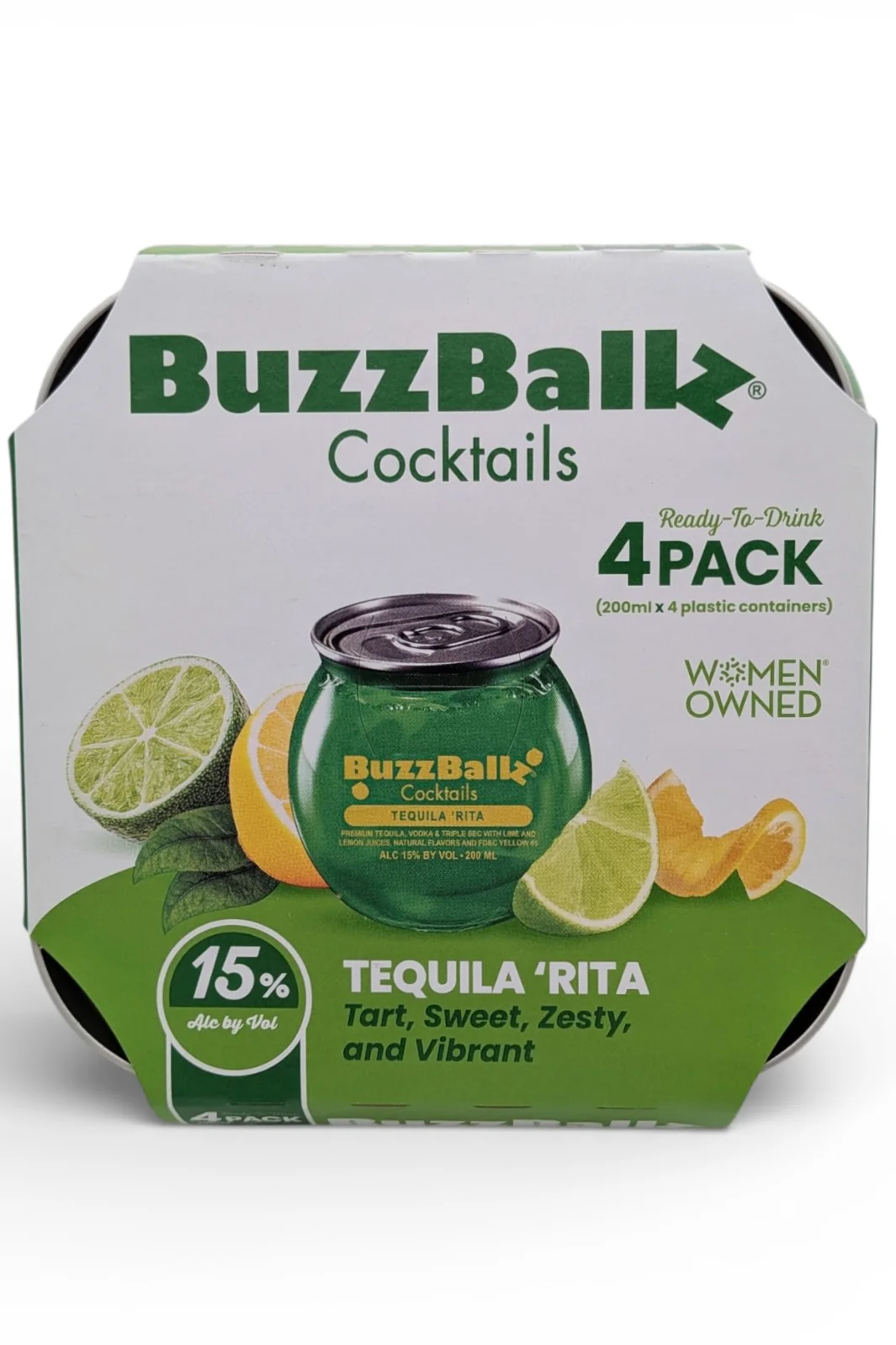 BuzzBallz Cocktails Tequila 'Rita RTD Ready to Drink 4 x 200 ml