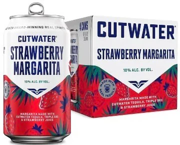 Cutwater Strawberry Margarita RTD Cocktail 4 x 355ml Cans