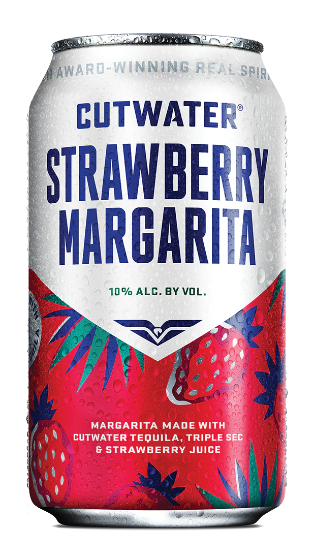 Cutwater Strawberry Margarita RTD Cocktail 4 x 355ml Cans - Image 2