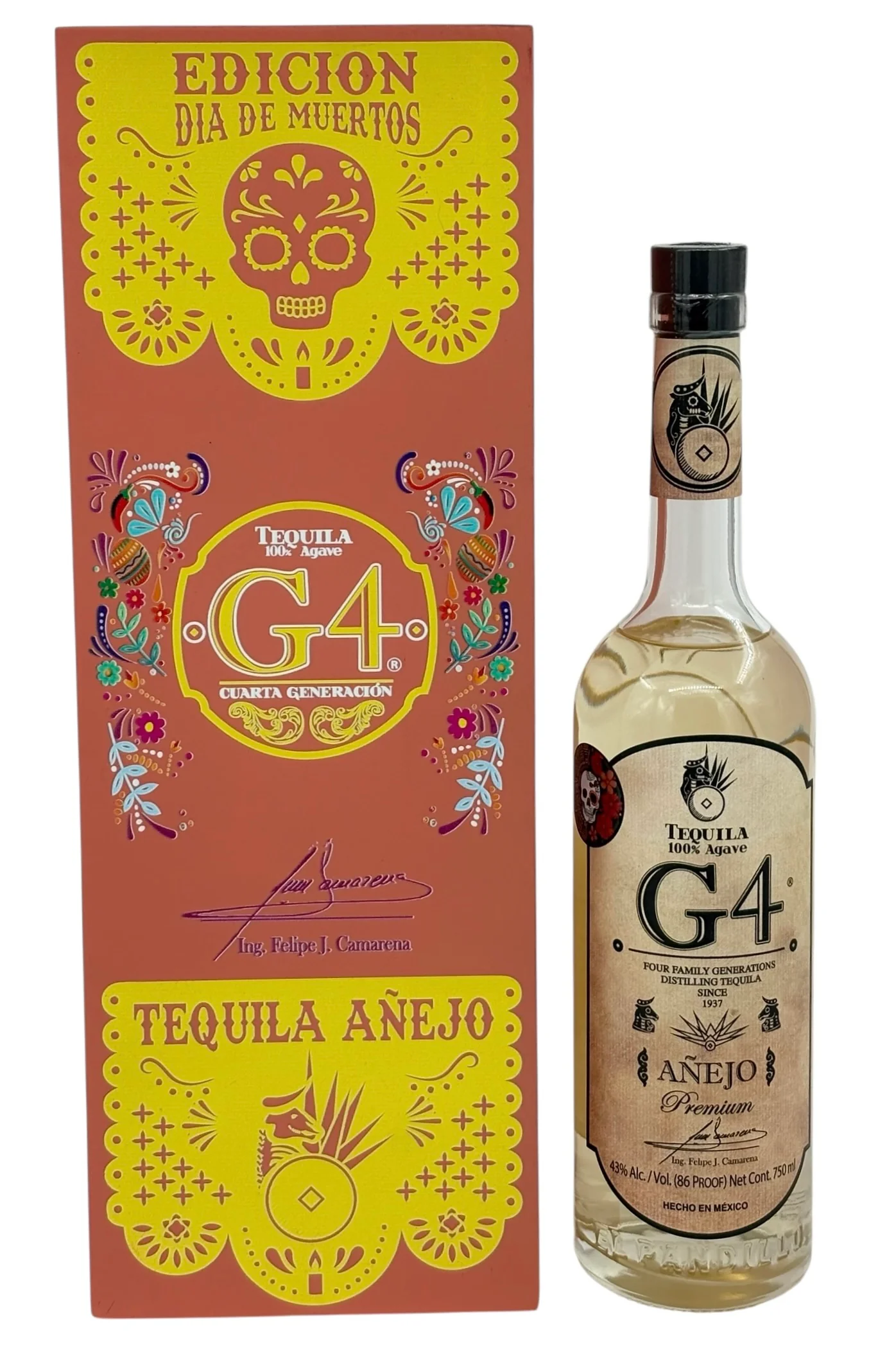 G4 Anejo Tequila De Madera Día De Muertos - Image 2