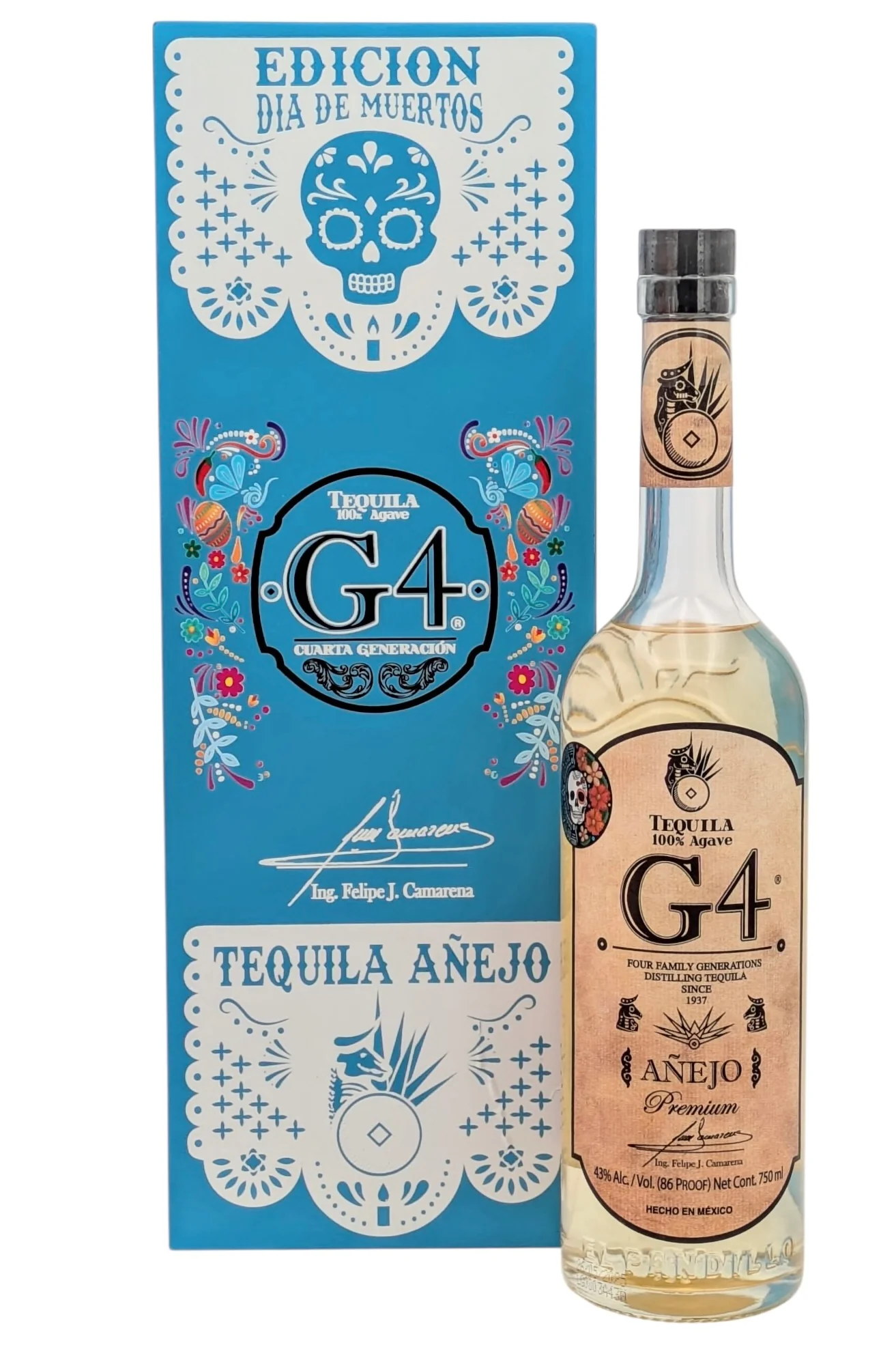 G4 Anejo Tequila De Madera Día De Muertos - Image 4