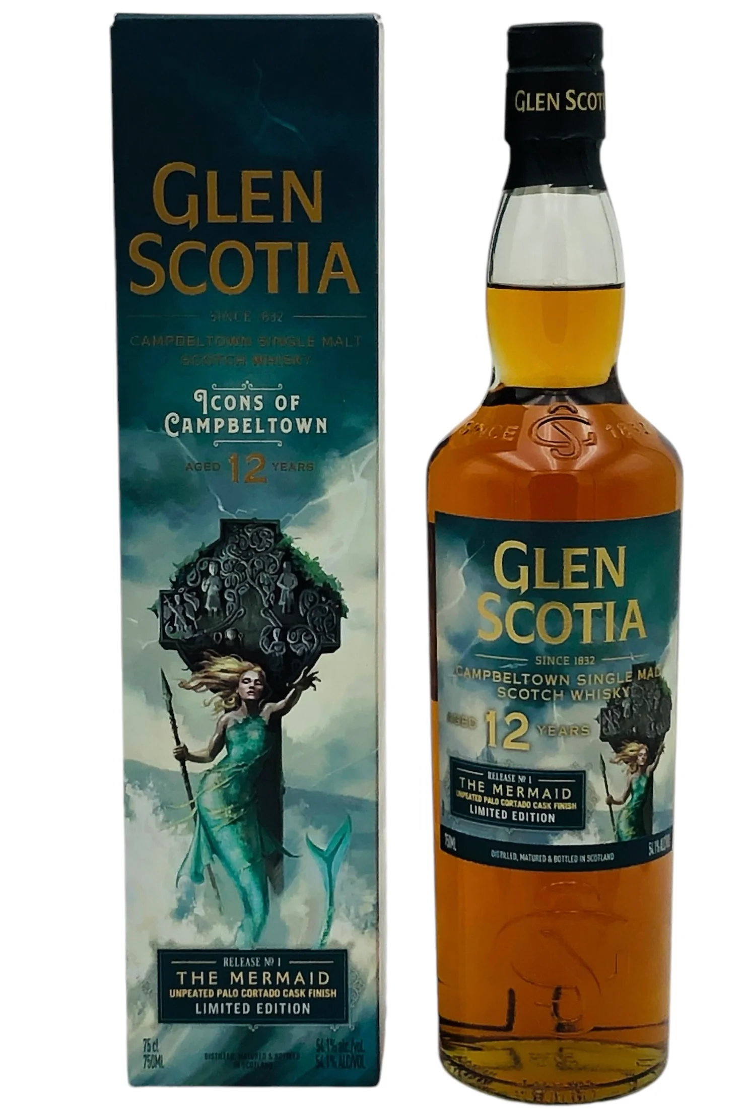 Glen Scotia 12 Year Old "The Mermaid" Single Malt Scotch Whisky Limited Edition