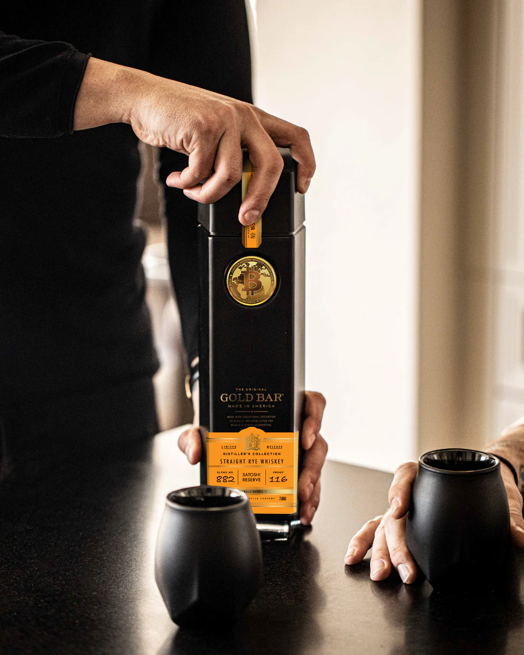 Gold Bar Satoshi Reserve Rye Whiskey Limited Edition - Image 3