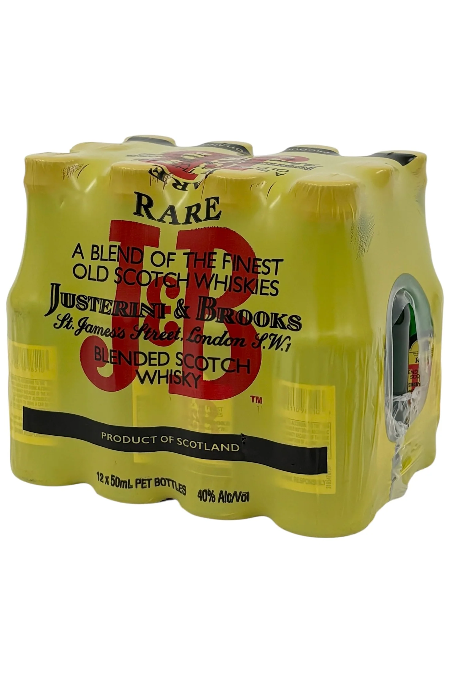 J & B Scotch Whisky 12 x 50 ml