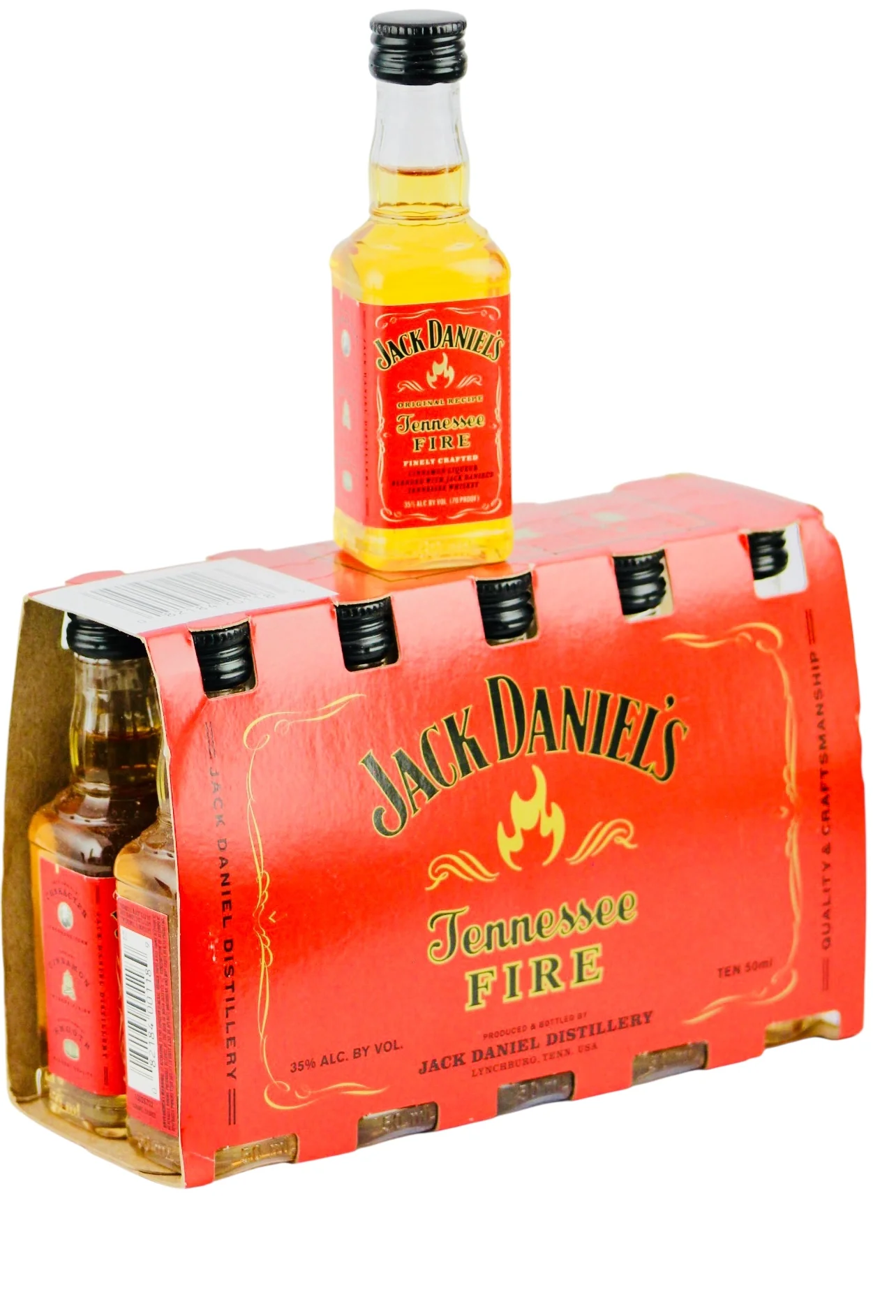 Jack Daniel's Tennessee Fire Cinnamon Liqueur 10 x 50 ml