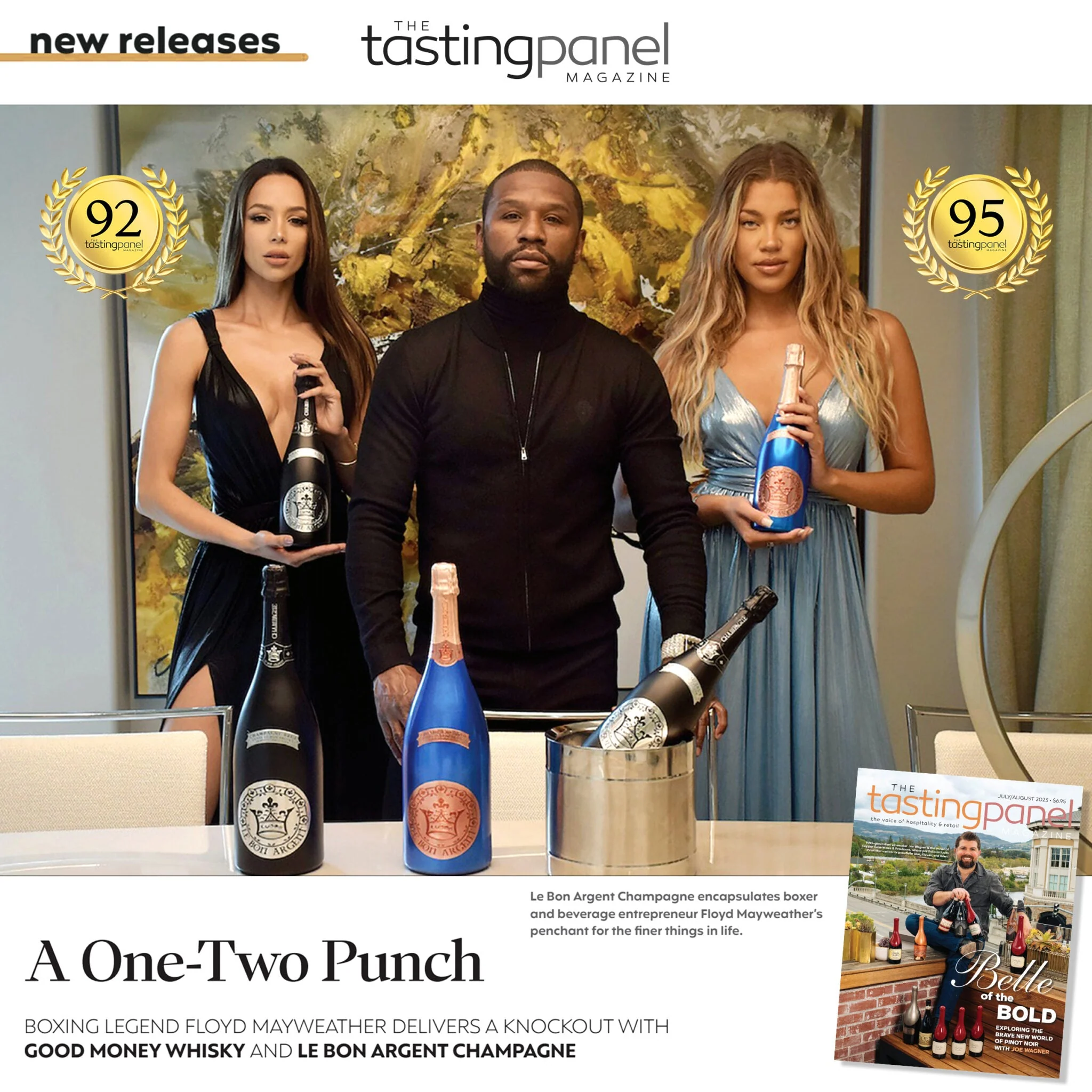 Le Bon Argent Brut Champagne "Green Bottle" by Floyd Mayweather - Image 2