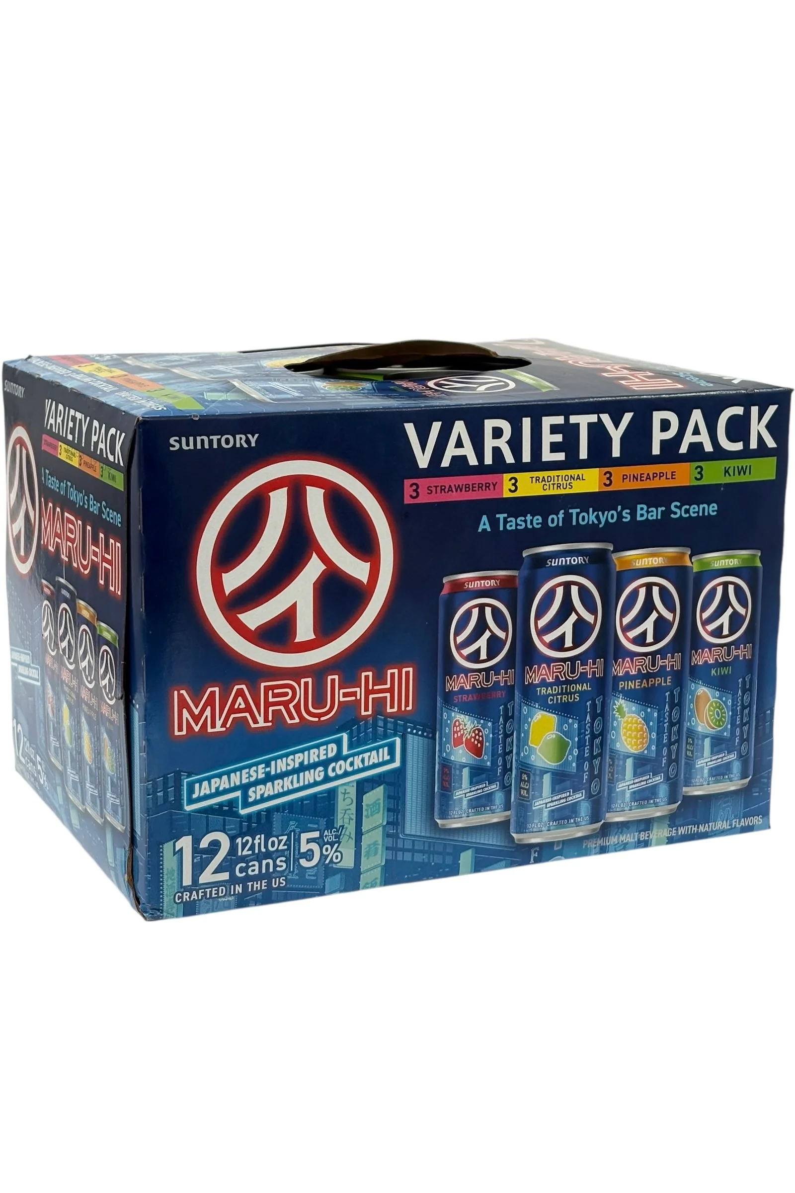 Maru-Hi RTD Variety Pack Japanese Inspired Cocktails 12 x 12 oz cans