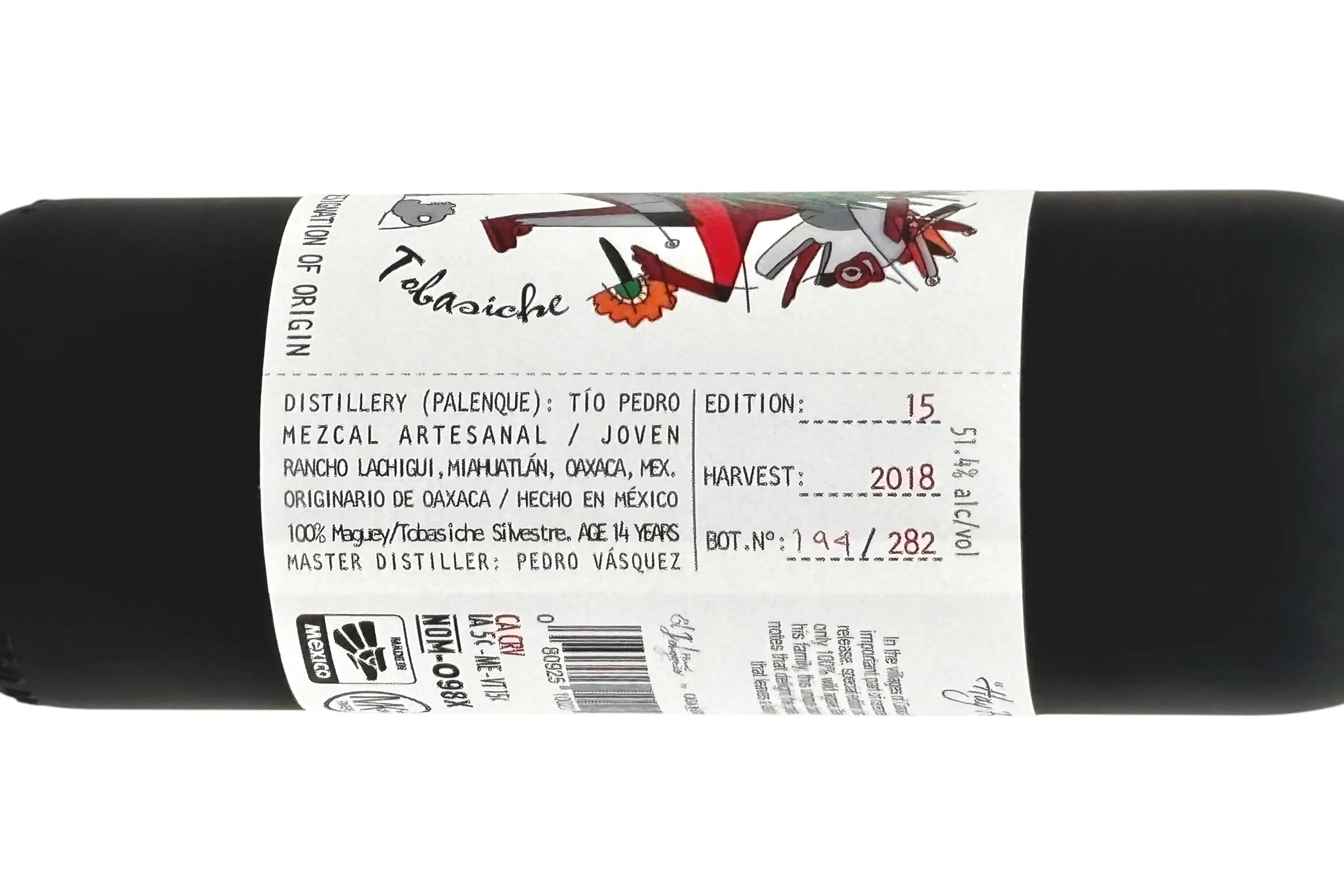 Mezcal El Jolgorio Tobaziche "Black Bottle" 15th Edition - Image 2