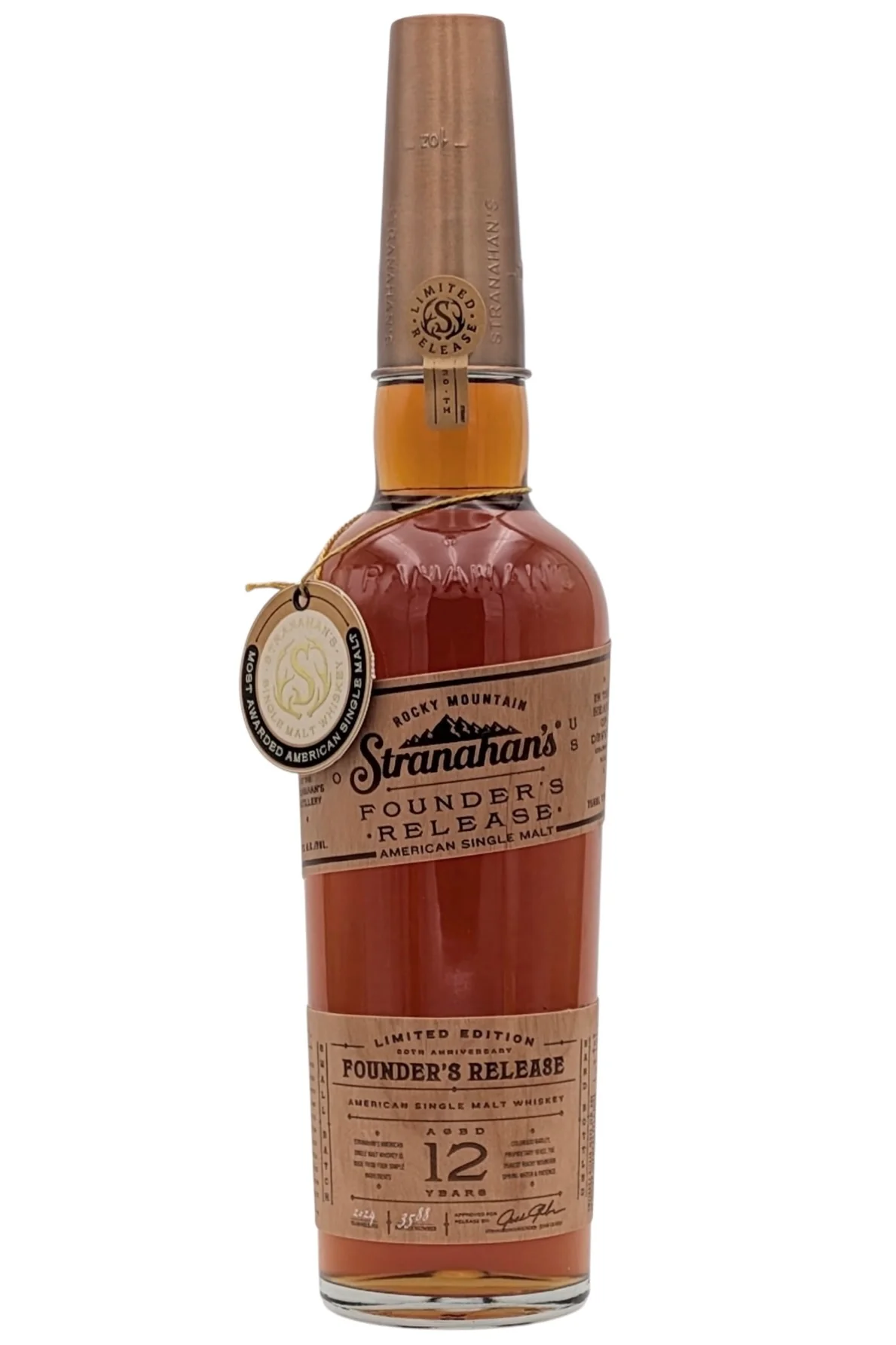 Stranahan's Founder Release 12 Year Old Colorado Whiskey