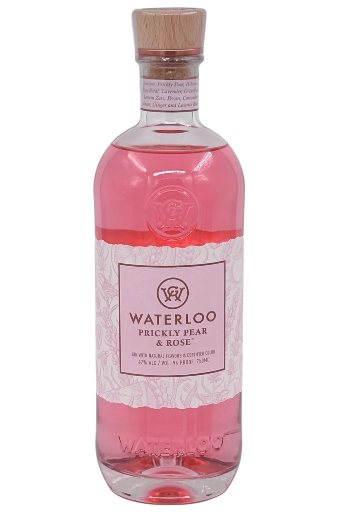 Waterloo Prickly Pear & Rose Flavored Gin